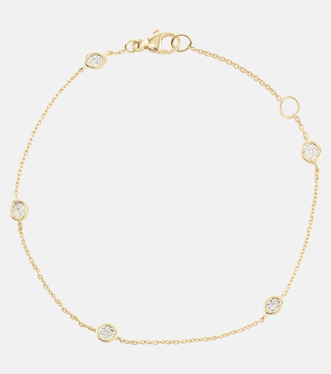 Bracciale Diamonds By The Dozen in oro 10kt con diamanti | Stone and Strand