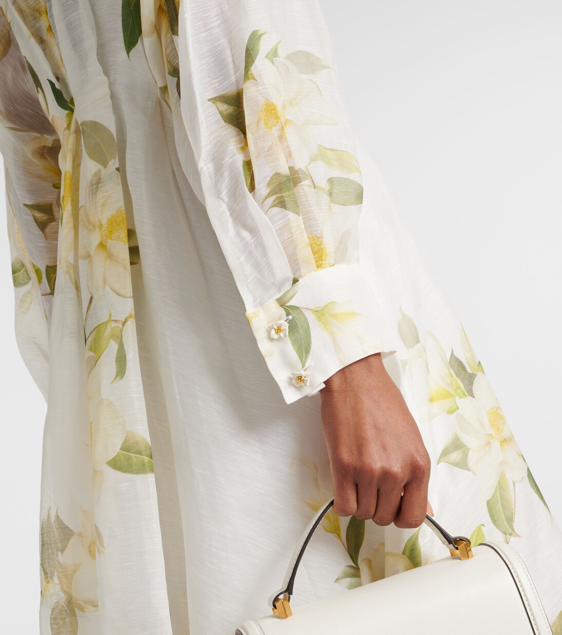 Robe chemise Harmony en lin et soie | Zimmermann