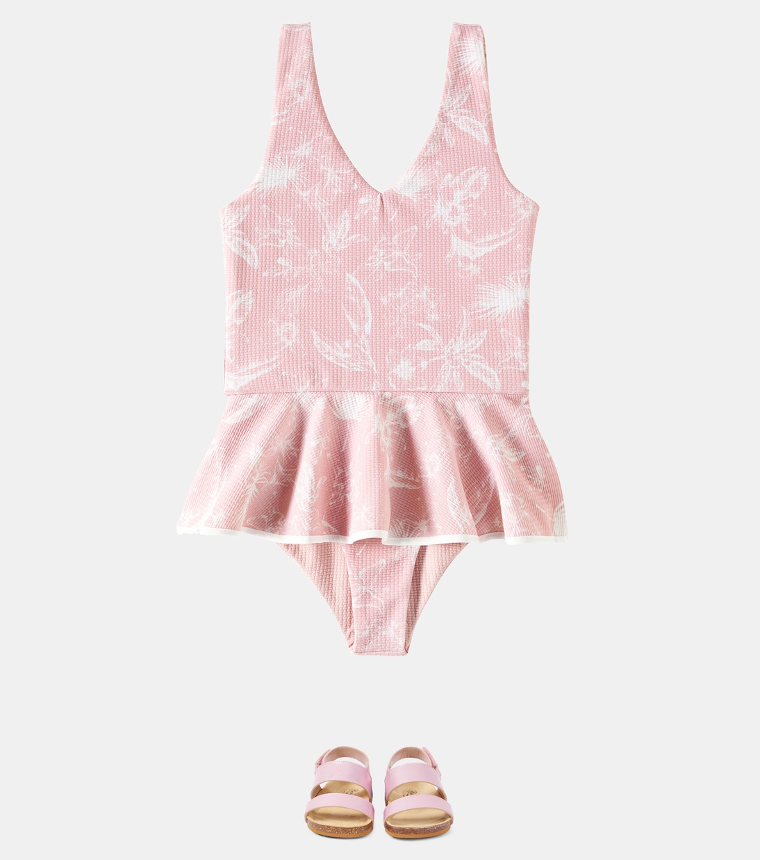 Ruffled floral swimsuit | Marysia Bumby