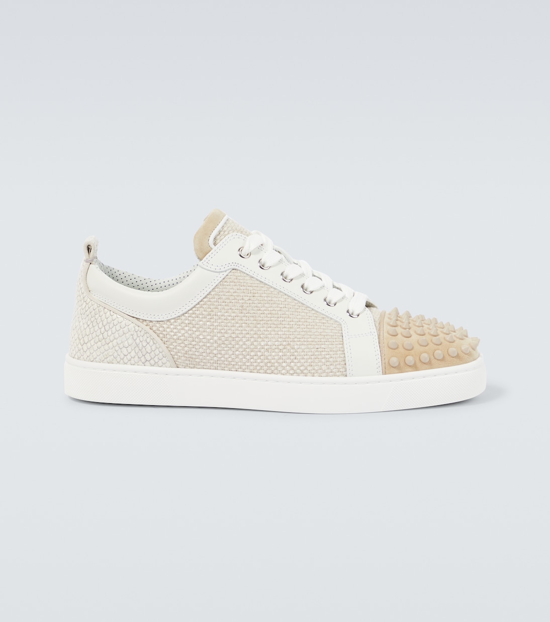 Baskets Louis Junior Spikes en toile | Christian Louboutin