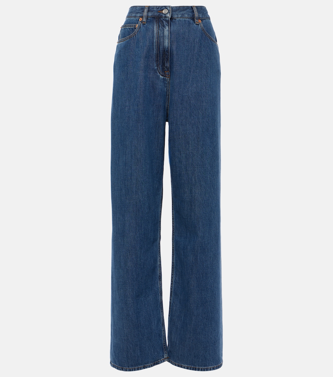 High-Rise Wide-Leg Jeans | Valentino