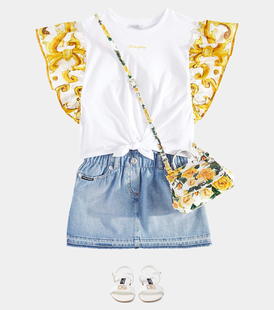 Logo denim skirt | Dolce&Gabbana Kids