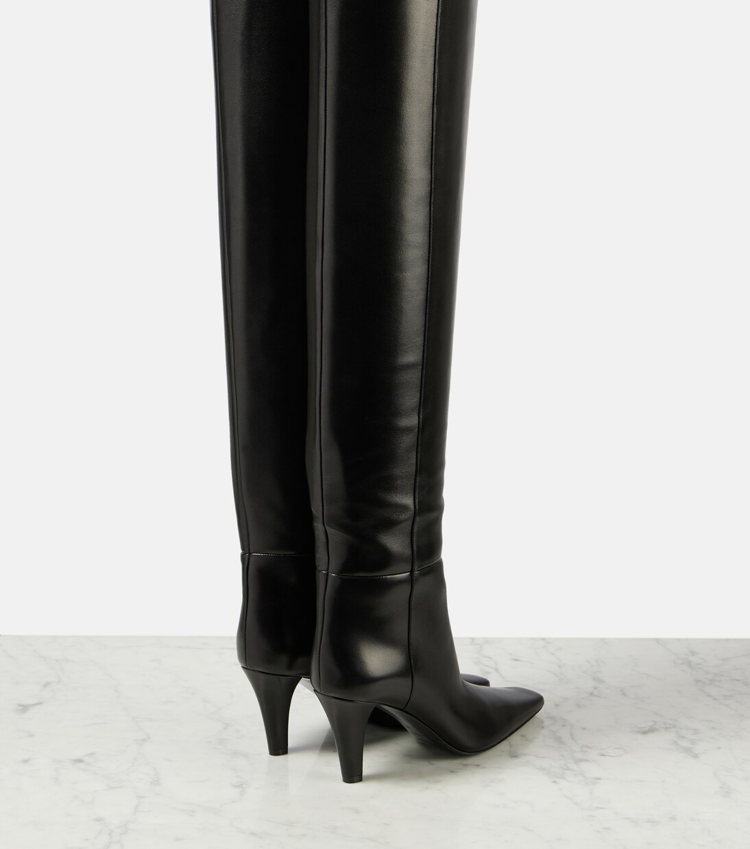 Overknee-Stiefel Jill 75 aus Leder | Saint Laurent