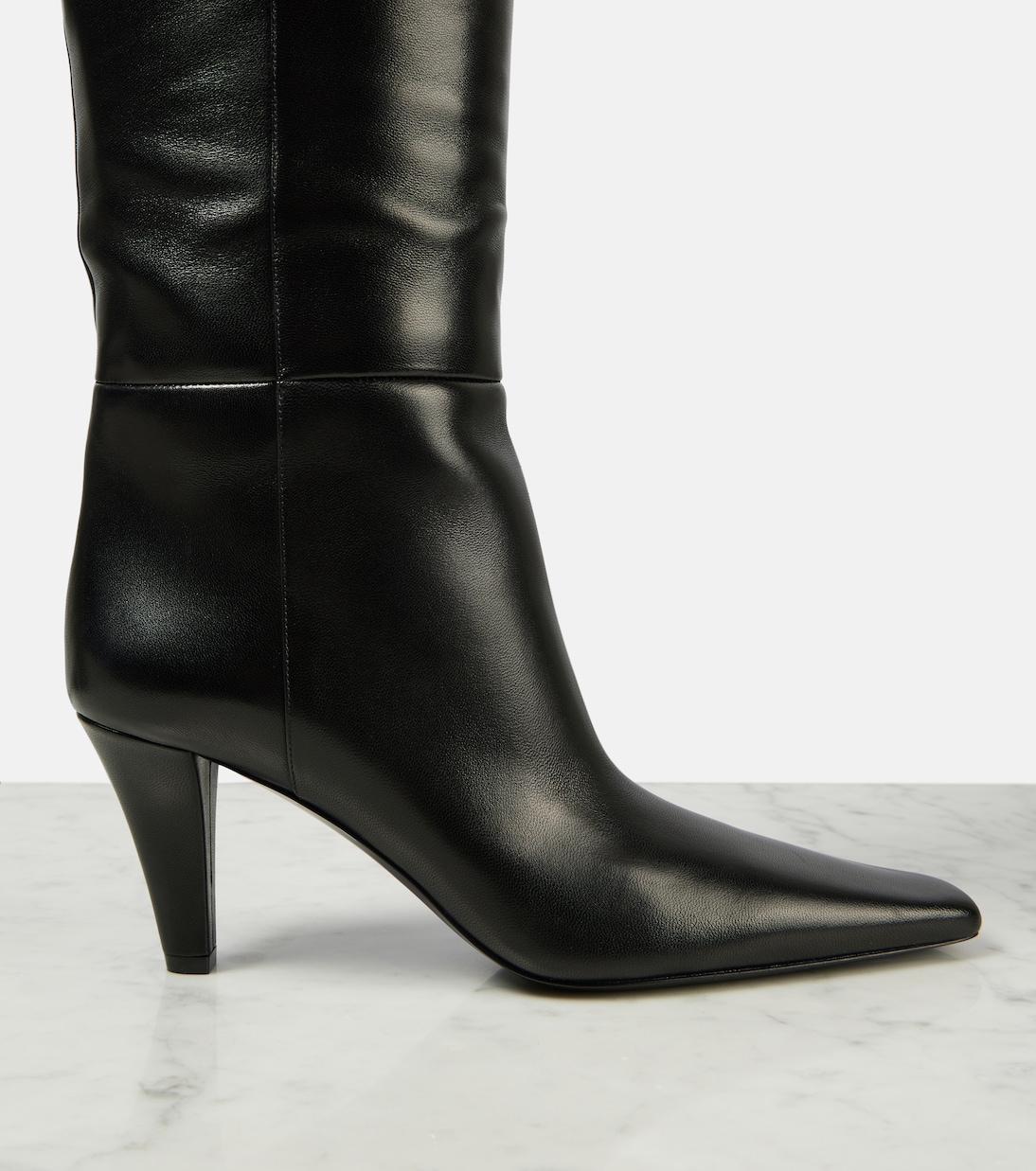 Overknee-Stiefel Jill 75 aus Leder | Saint Laurent