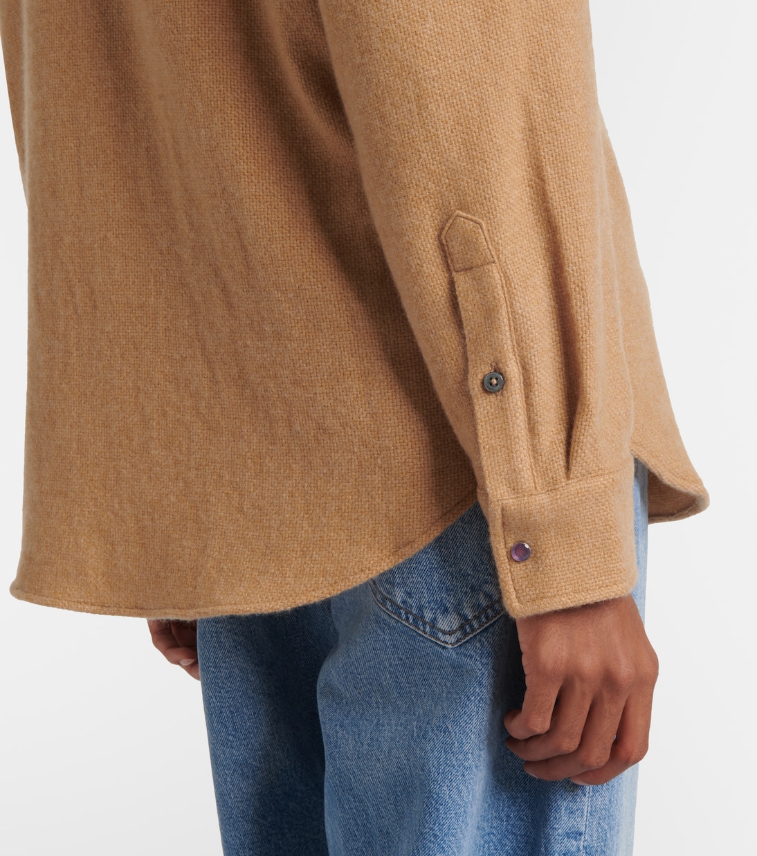 Bronze cashmere shirt | God's True Cashmere