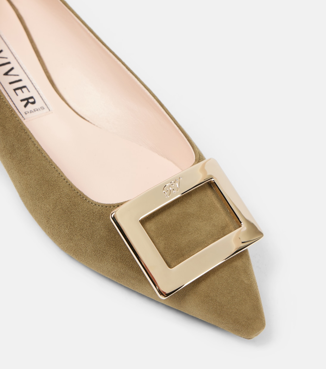 Gommettine Ball suede ballet flats | Roger Vivier