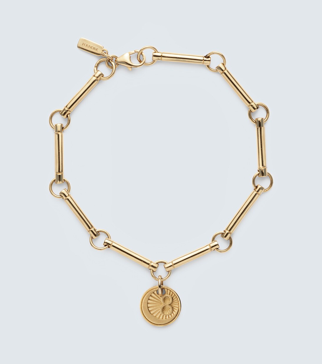 Karma 18kt yellow gold chain bracelet | FoundRae