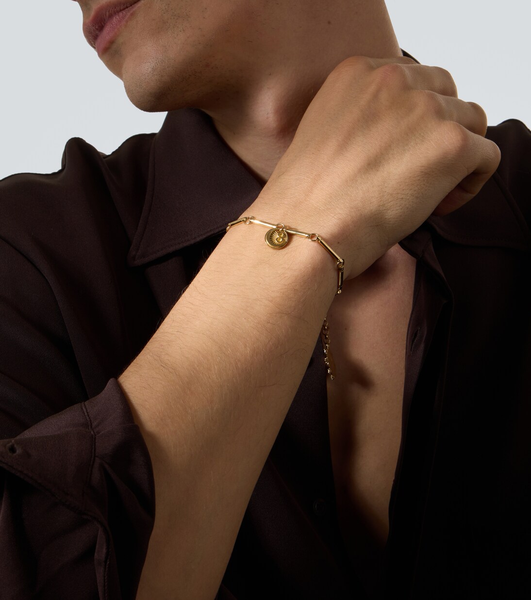 Karma 18kt yellow gold chain bracelet | FoundRae