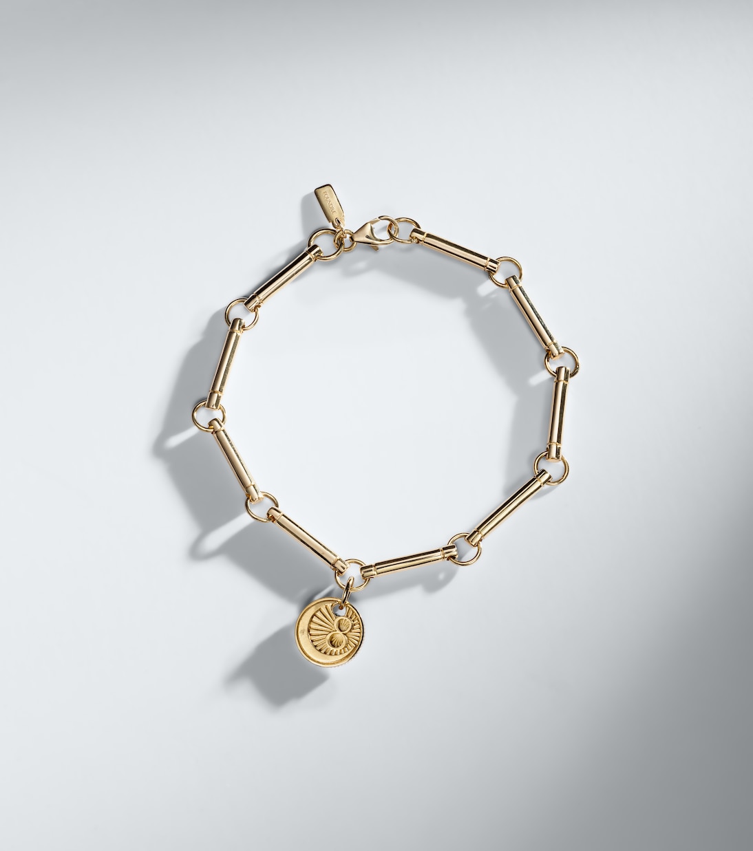 Karma 18kt yellow gold chain bracelet | FoundRae
