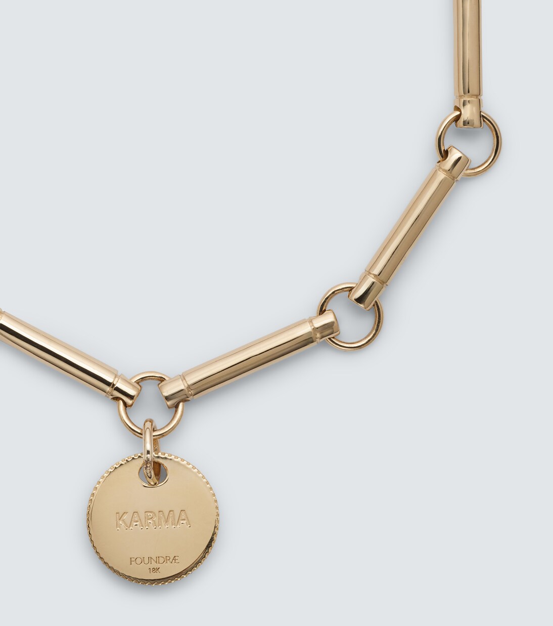 Karma 18kt yellow gold chain bracelet | FoundRae