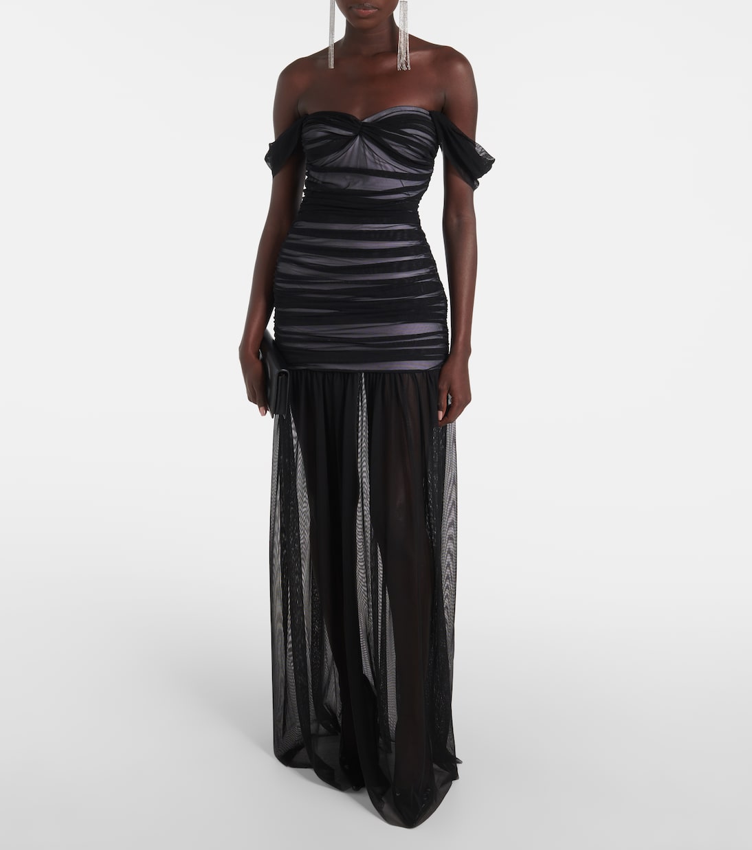 Walter Pickleball off-shoulder gown | Norma Kamali