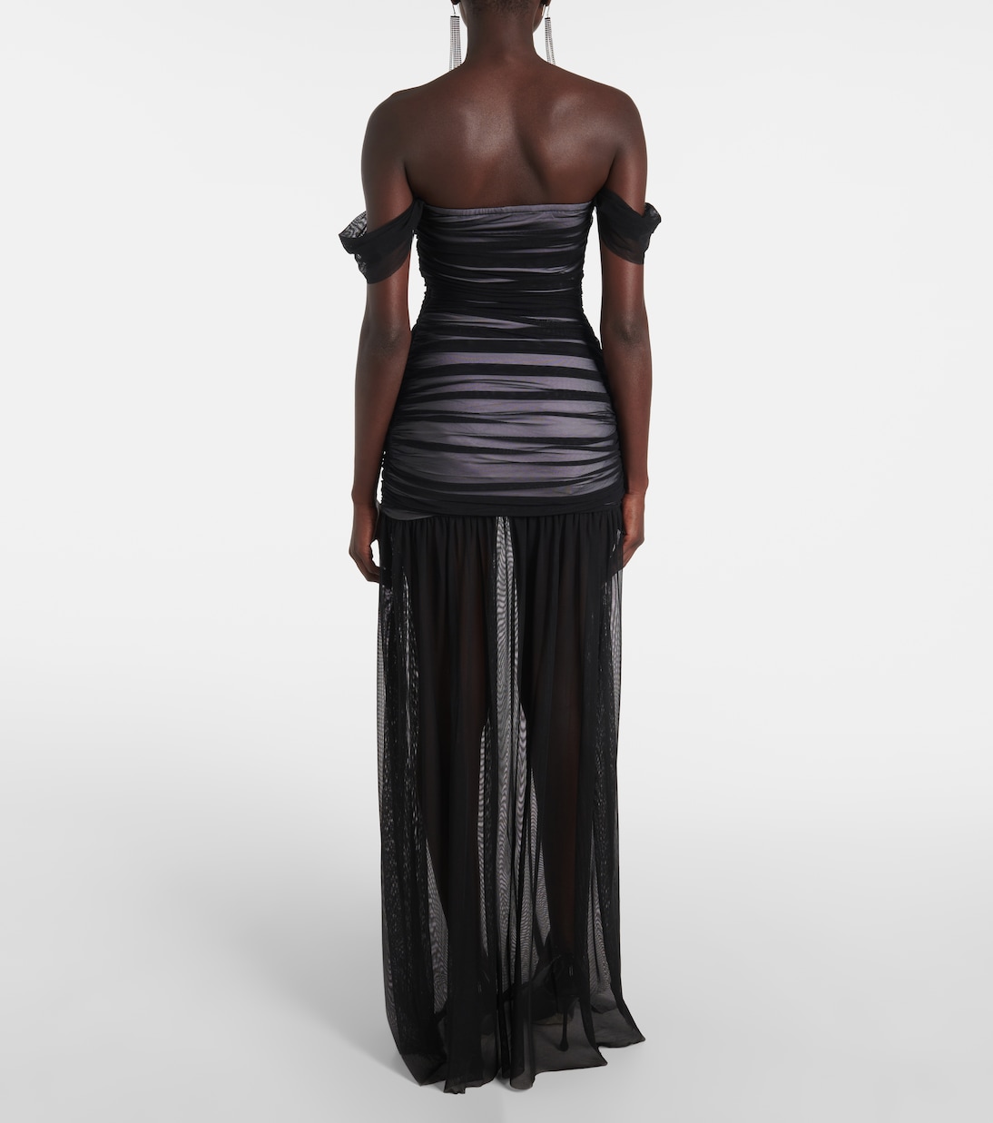 Walter Pickleball off-shoulder gown | Norma Kamali