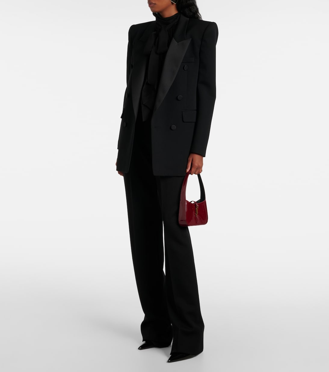 Schultertasche Le 5 à 7 Mini aus Lackleder | Saint Laurent