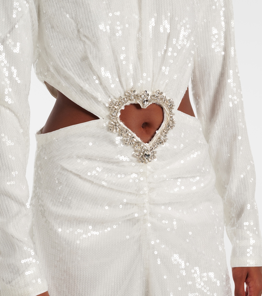 Bridal Midikleid mit Kristallen und Pailletten | Rotate