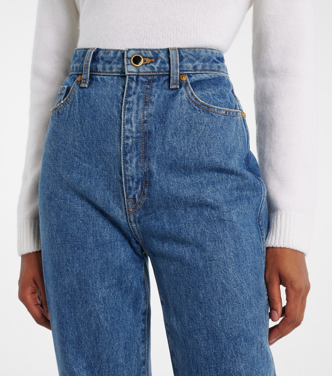 Jeans regular Danielle a vita alta | Khaite