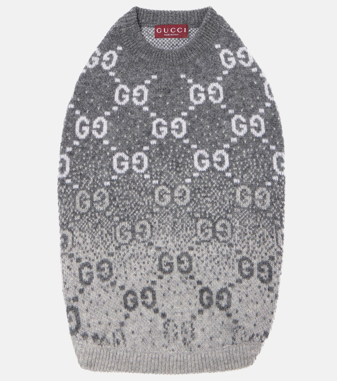 Wool jacquard dog sweater | Gucci