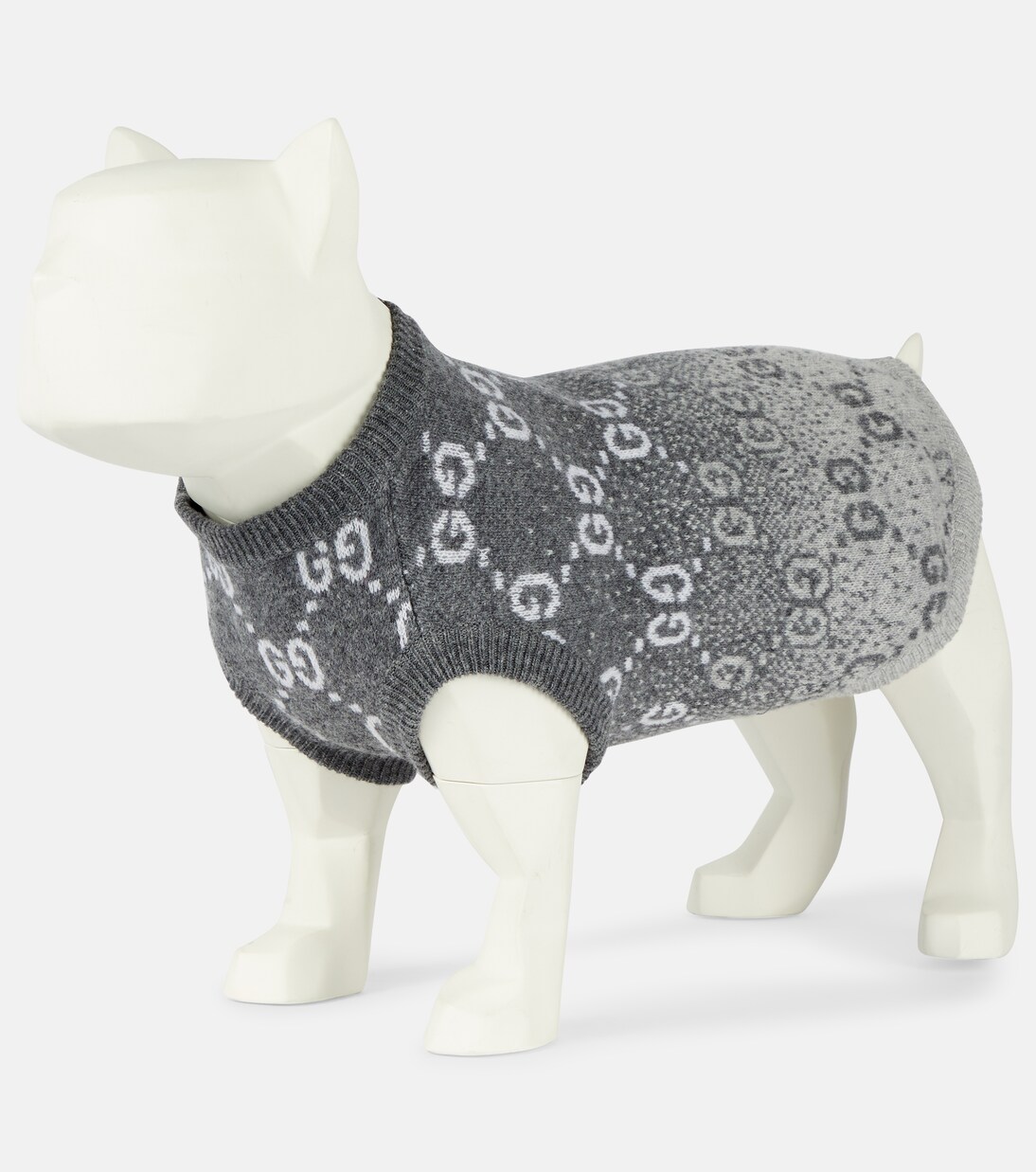 Wool jacquard dog sweater | Gucci