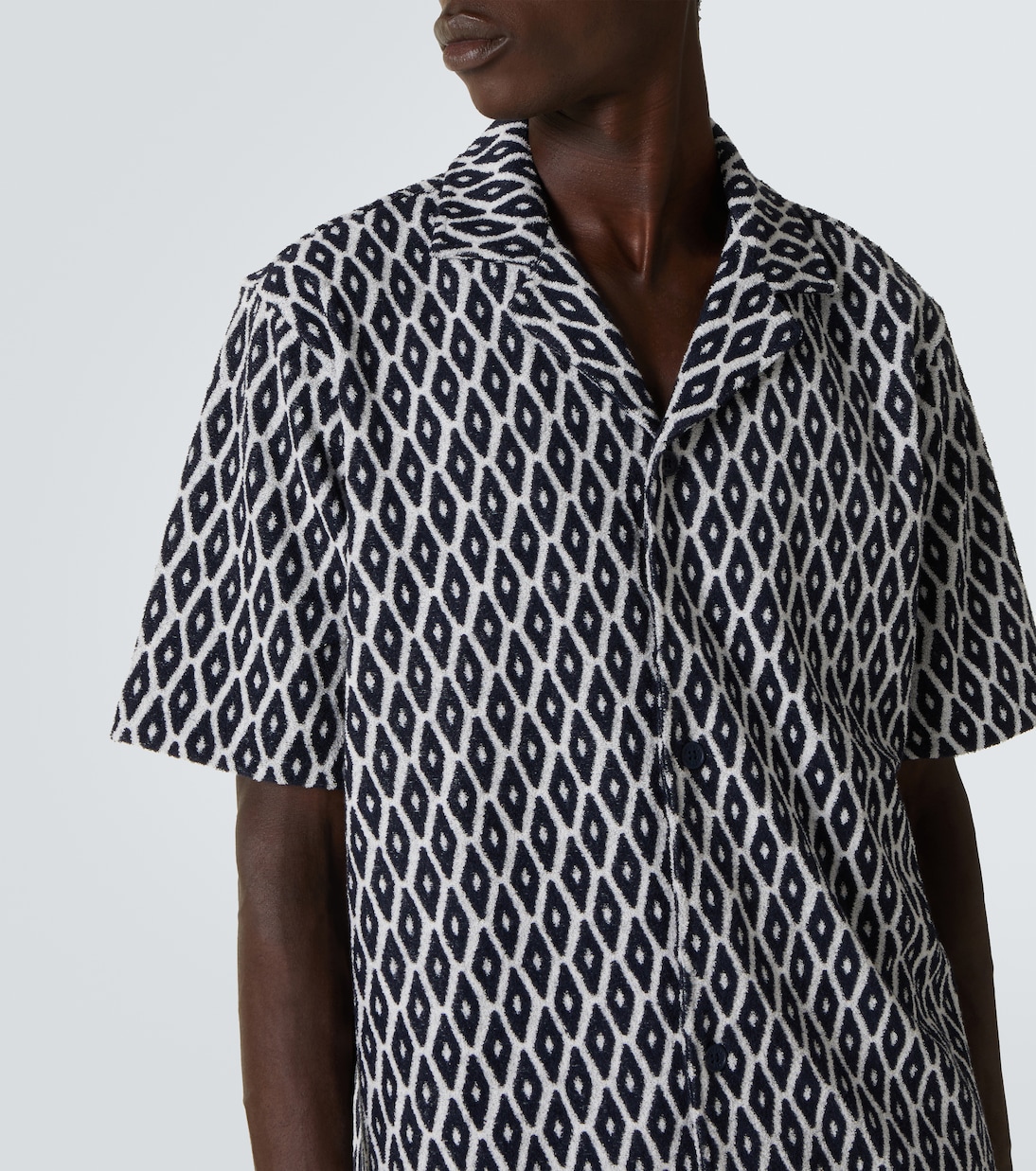 Printed cotton-blend terry shirt | Orlebar Brown