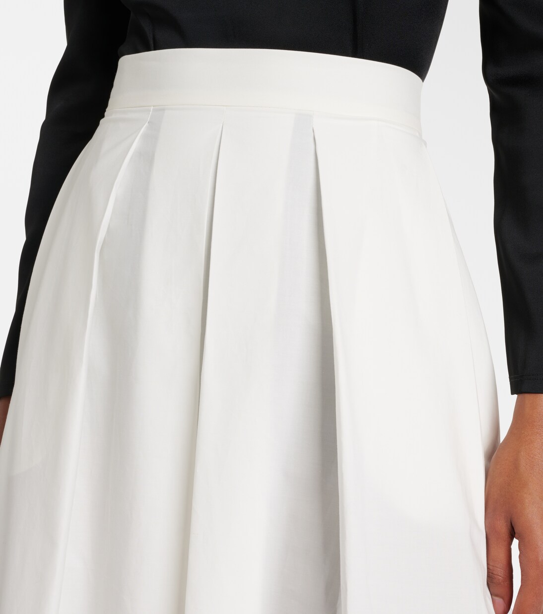 Midirock aus Baumwollpopeline | Elie Saab