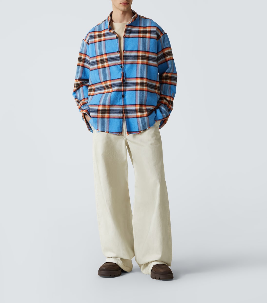 Plaid cotton shirt | Greg Lauren