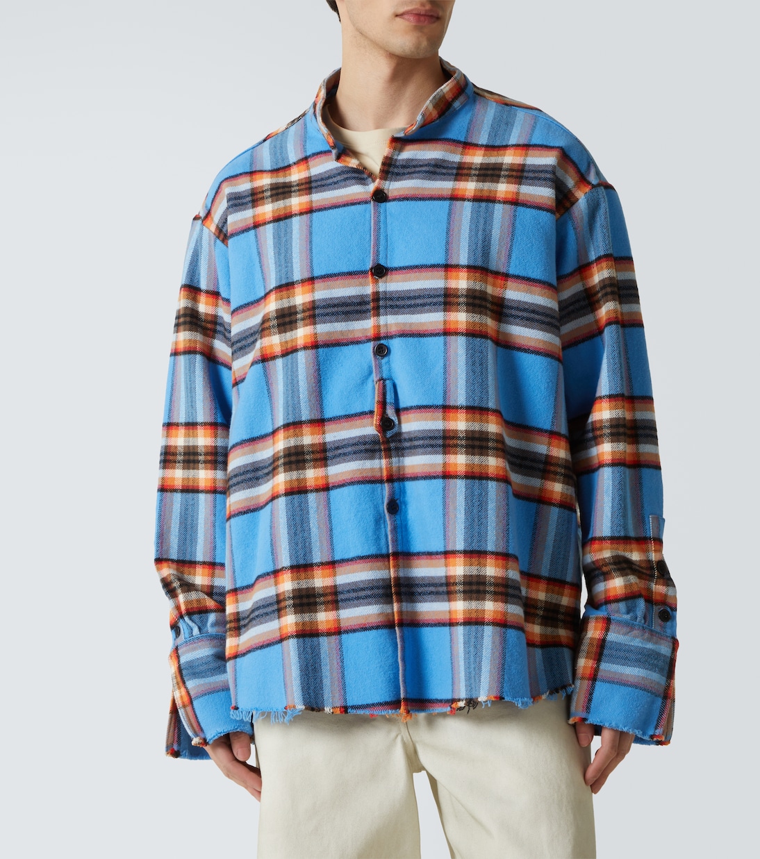Plaid cotton shirt | Greg Lauren