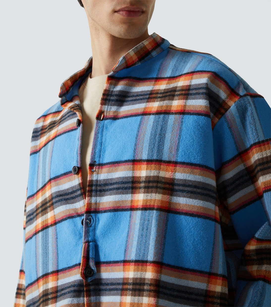 Plaid cotton shirt | Greg Lauren