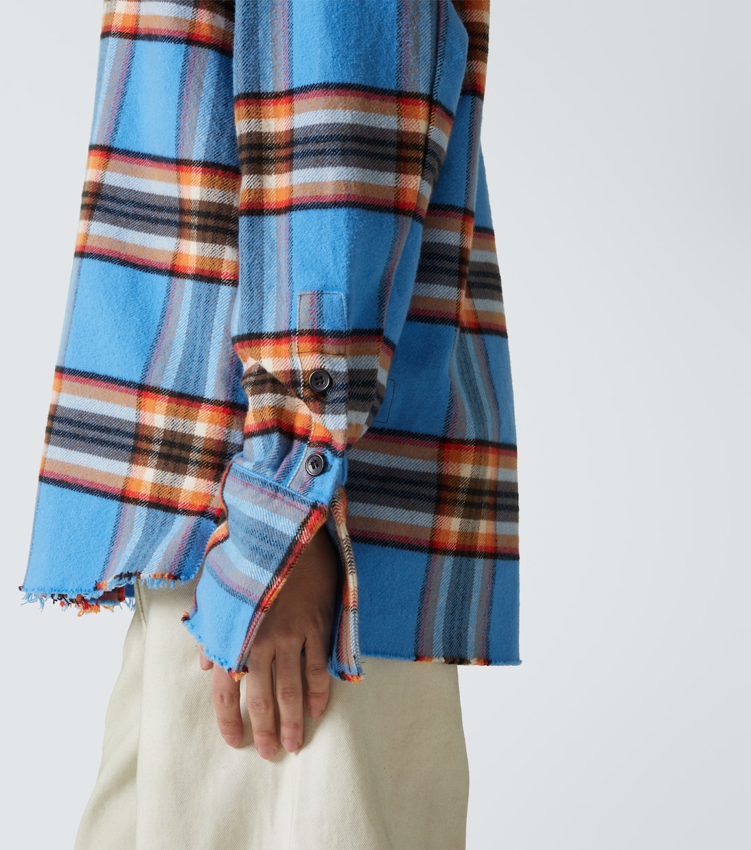 Plaid cotton shirt | Greg Lauren