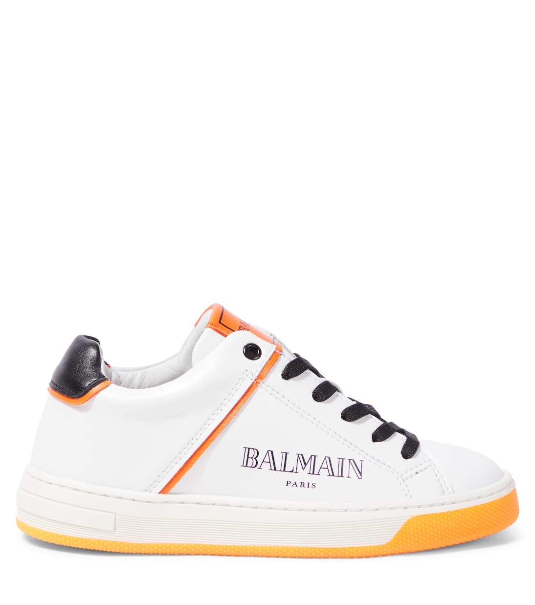 Logo leather sneakers | Balmain Kids