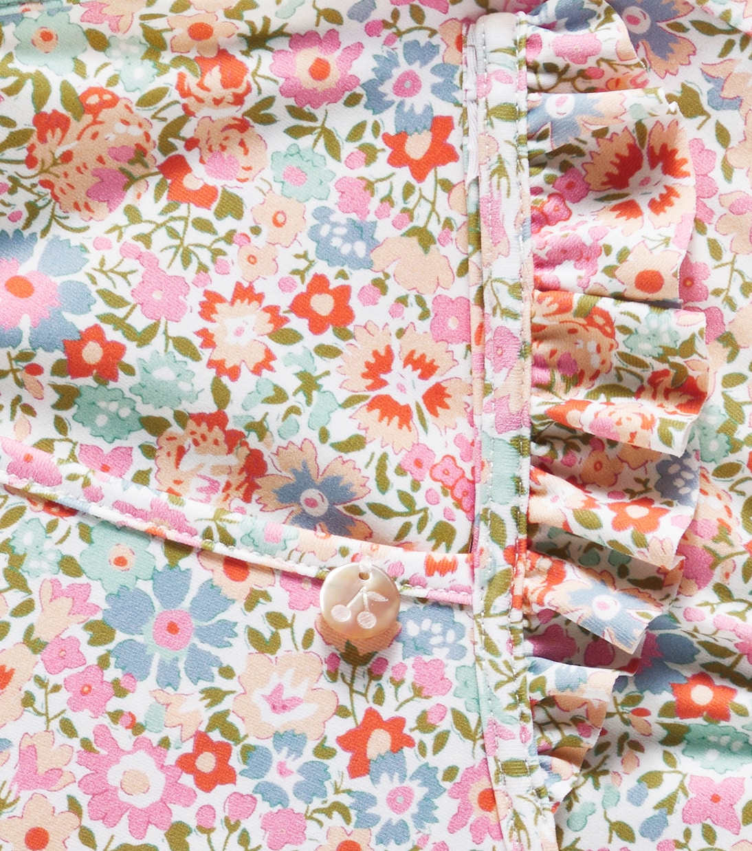 Cecilia floral ruffled swimsuit  | Bonpoint