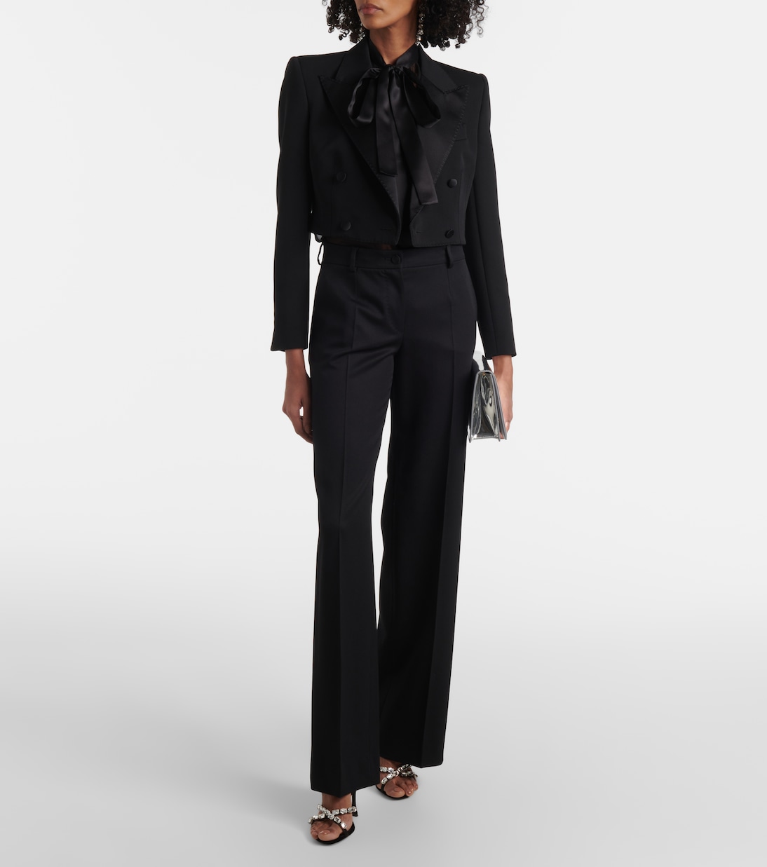 Schluppenbluse aus Seidenchiffon | Dolce&Gabbana