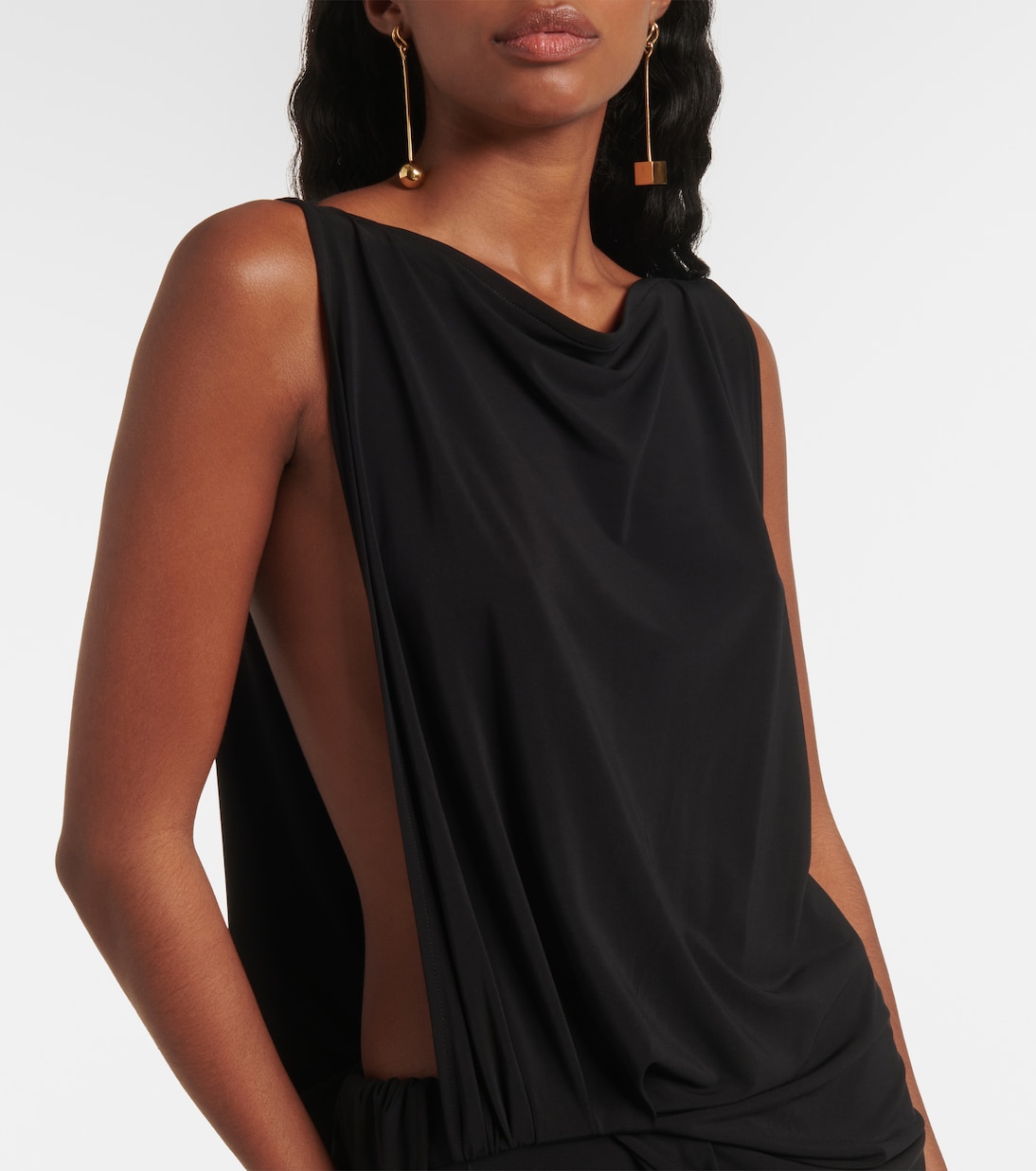 Peplo draped jersey maxi dress | Jacquemus