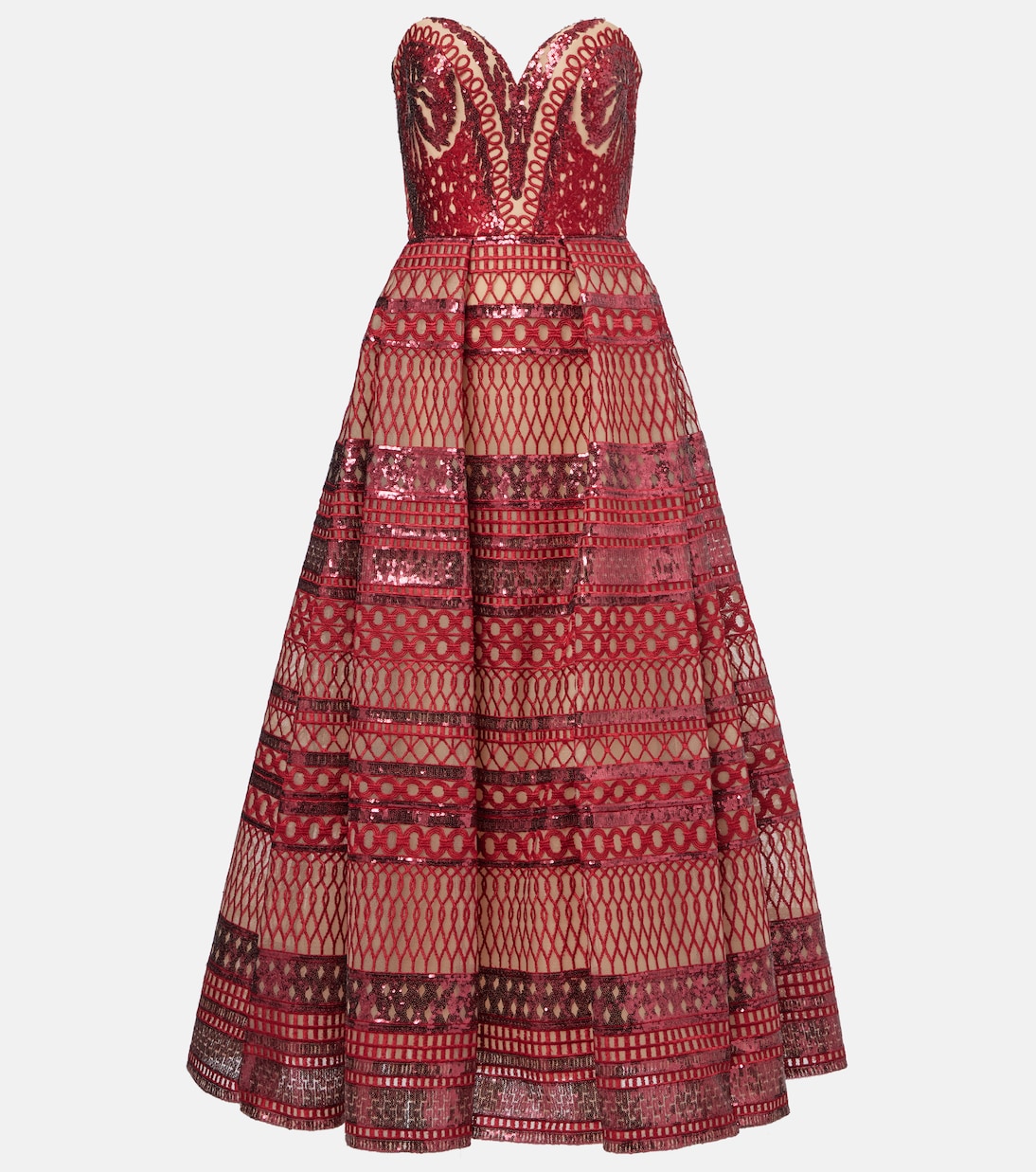 Sequined corset gown | Elie Saab