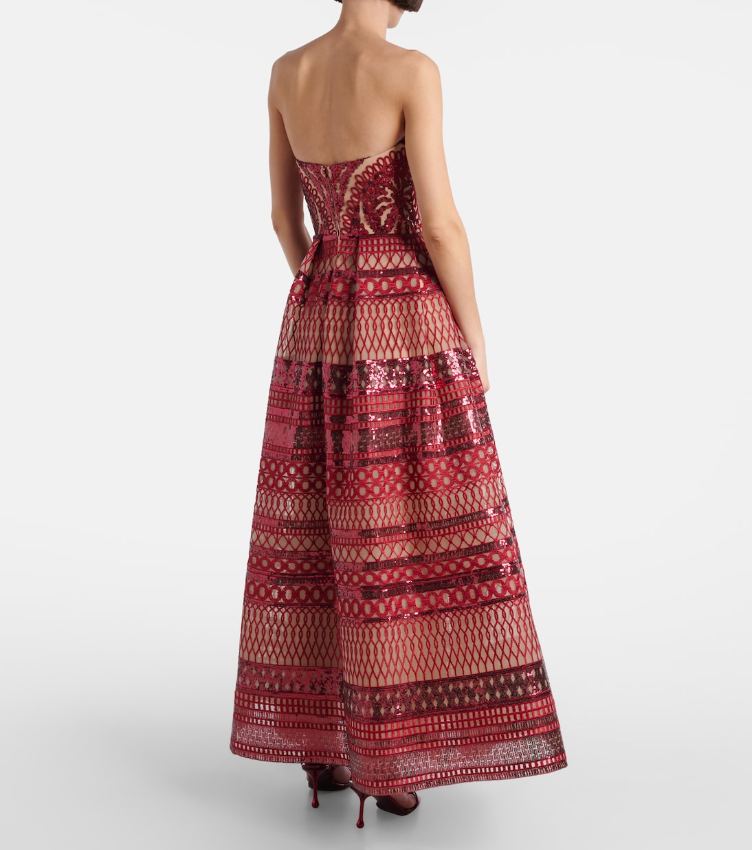 Sequined corset gown | Elie Saab