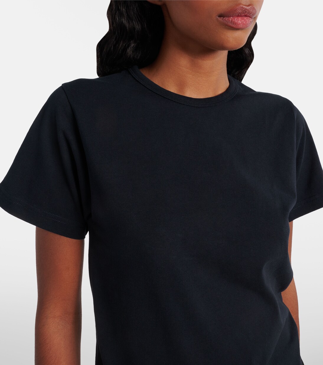 Belted cotton-blend jersey minidress | Balenciaga