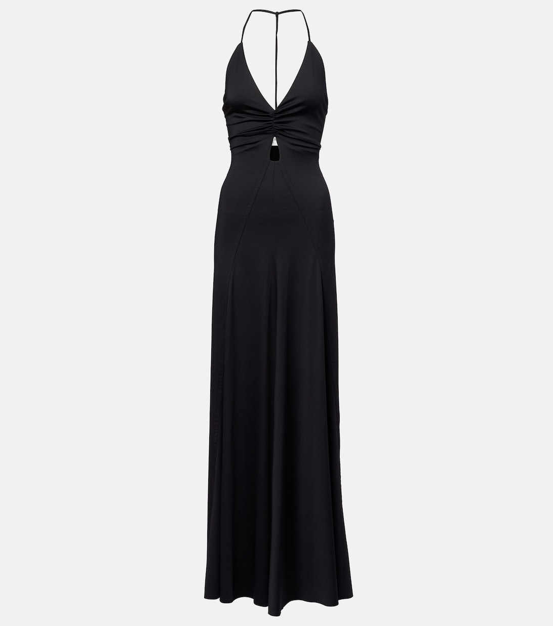 Gathered jersey open-back gown | Victoria Beckham