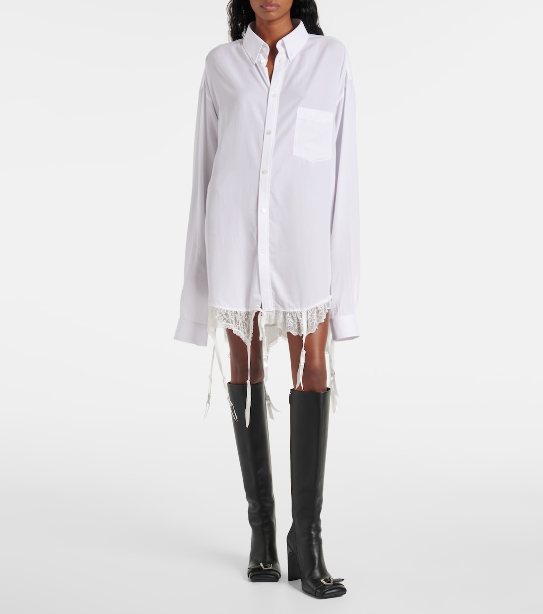 Bel Air 100 leather knee-high boots | Balenciaga