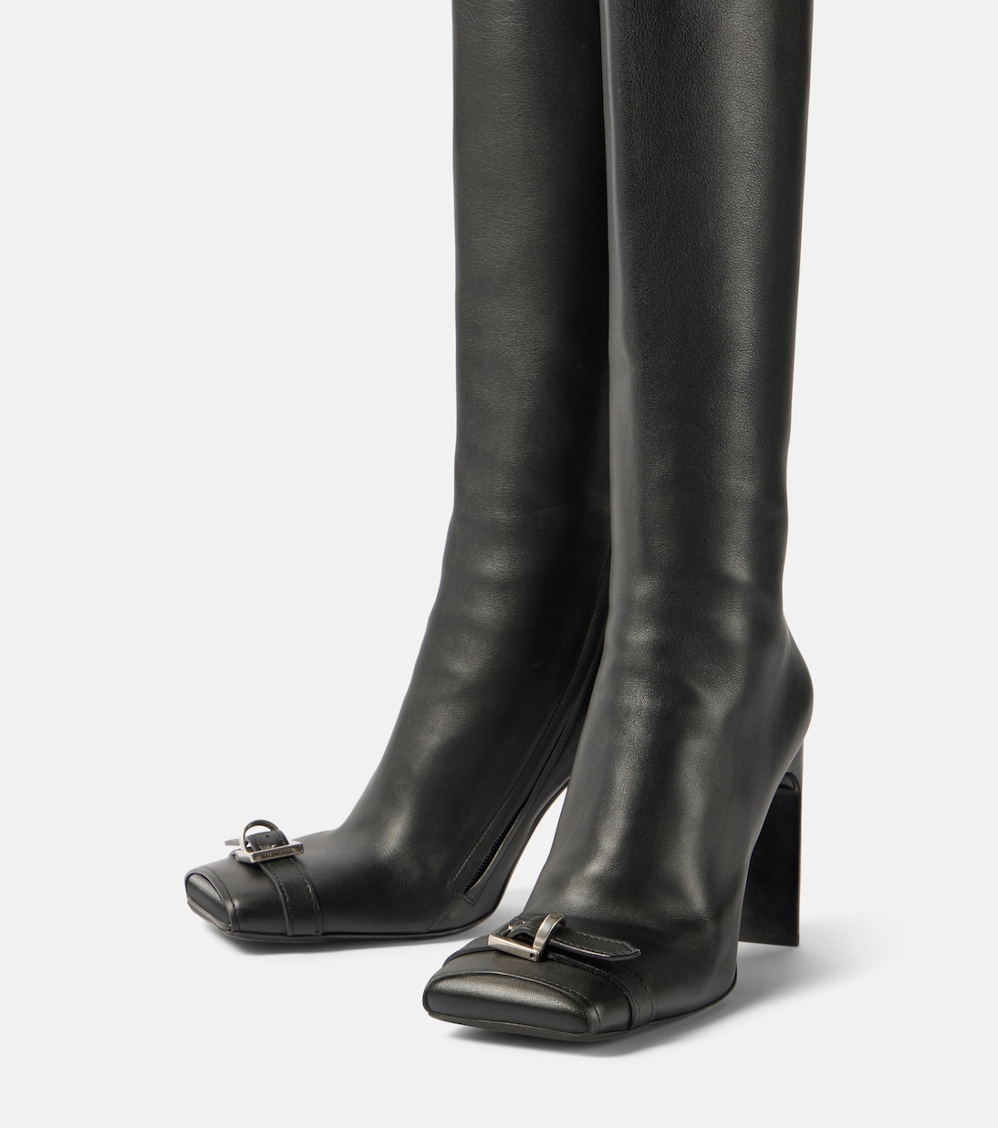 Bel Air 100 leather knee-high boots | Balenciaga