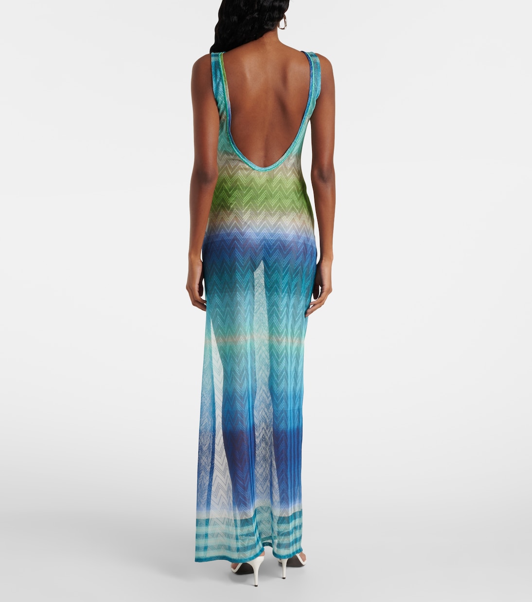 Maxikleid aus Häkelstrick | Missoni