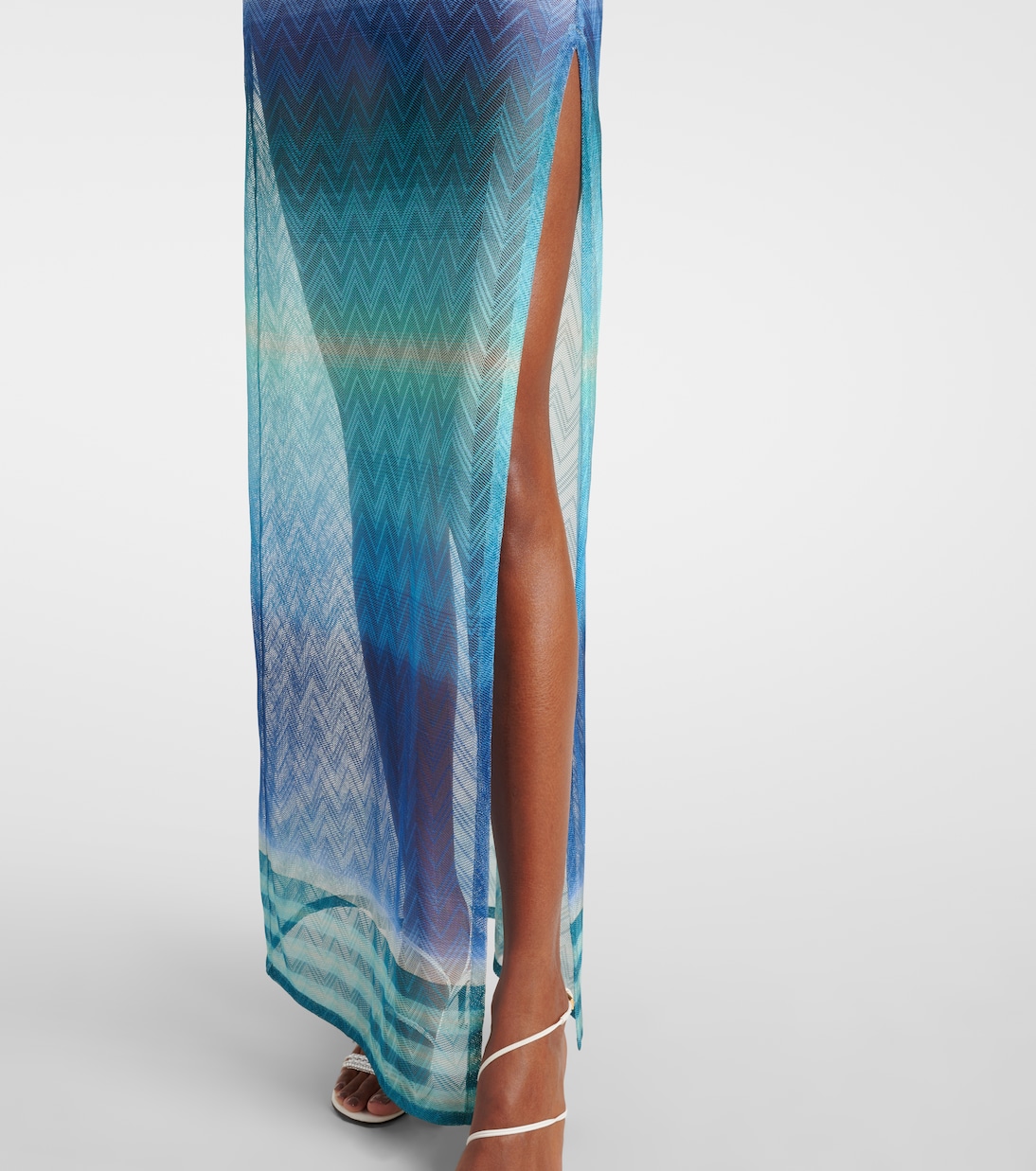 Maxikleid aus Häkelstrick | Missoni