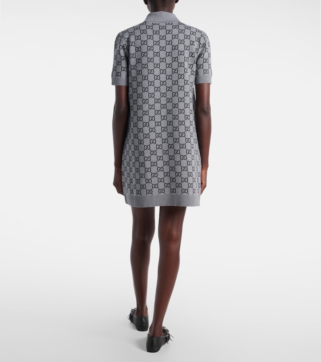 Polokleid GG aus einem Wollgemisch | Gucci