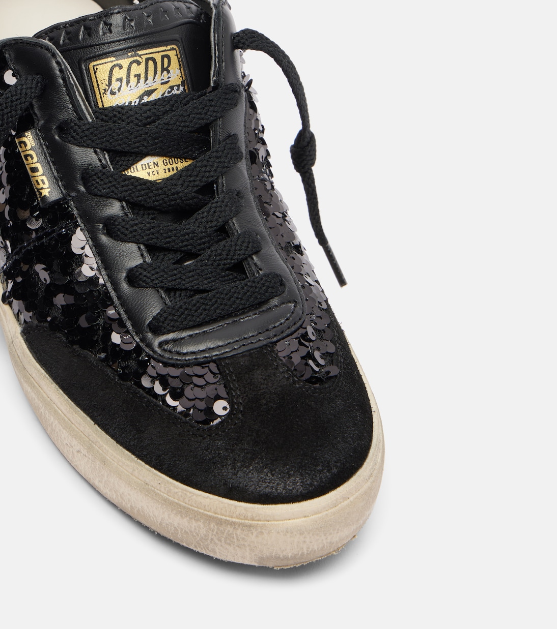 Sneakers Soul Star aus Leder mit Pailletten | Golden Goose
