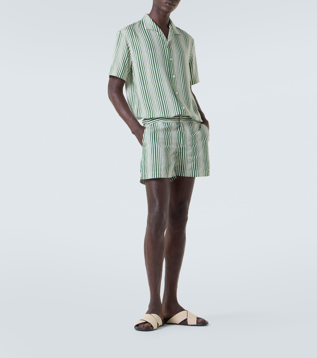 Hibbert striped bowling shirt | Orlebar Brown