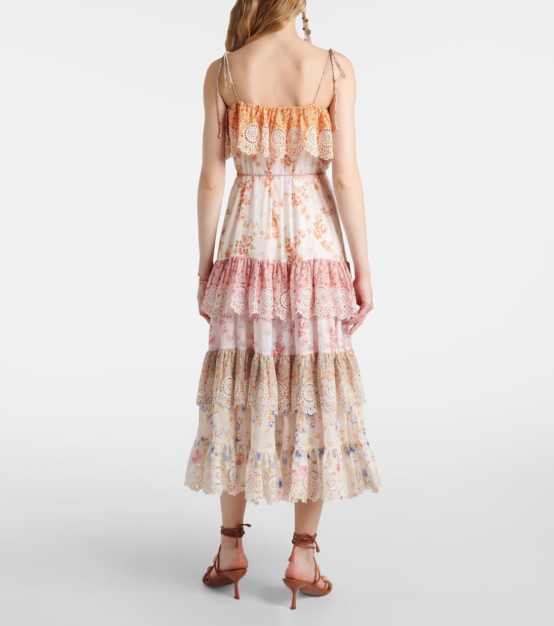 Lucky tiered cotton maxi dress | Zimmermann