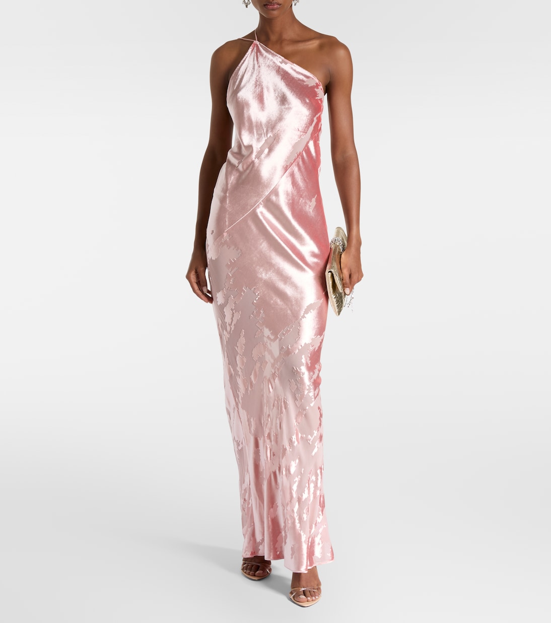 Asymmetric velvet gown | The Sei