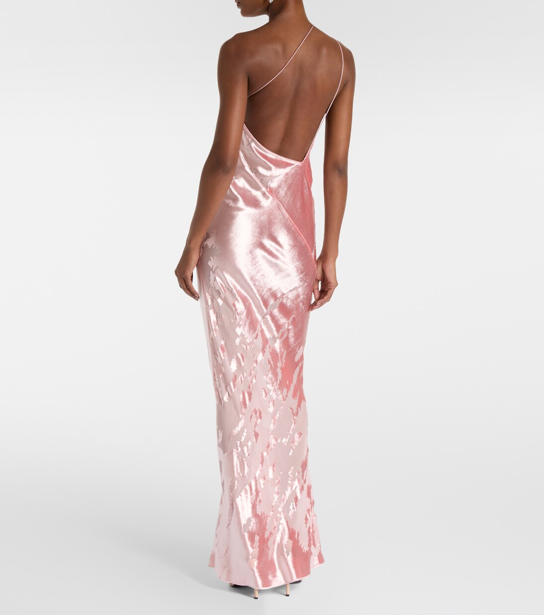 Asymmetric velvet gown | The Sei