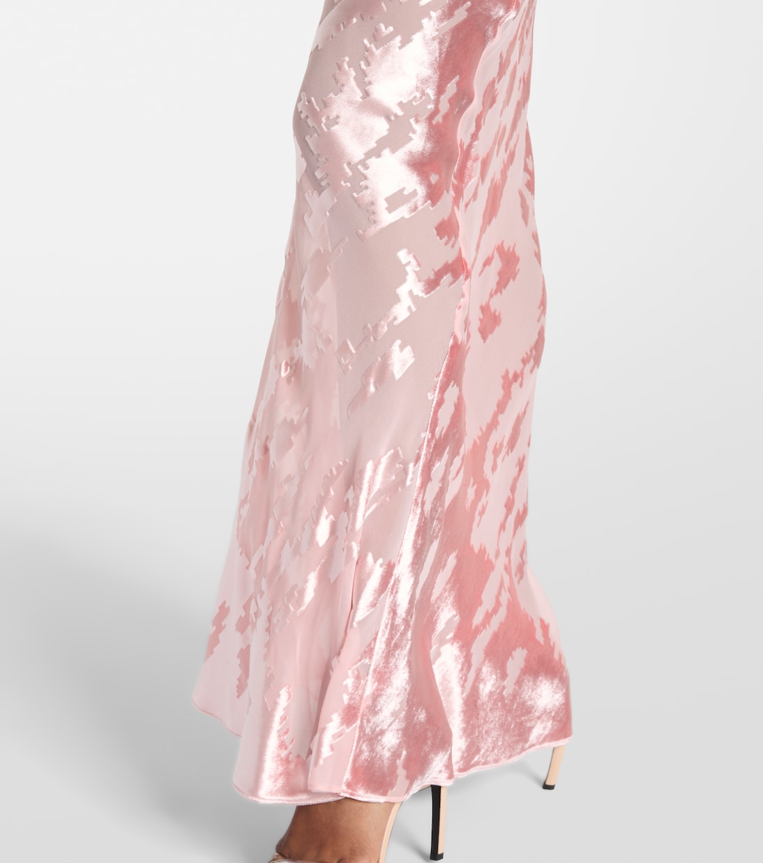 Asymmetric velvet gown | The Sei