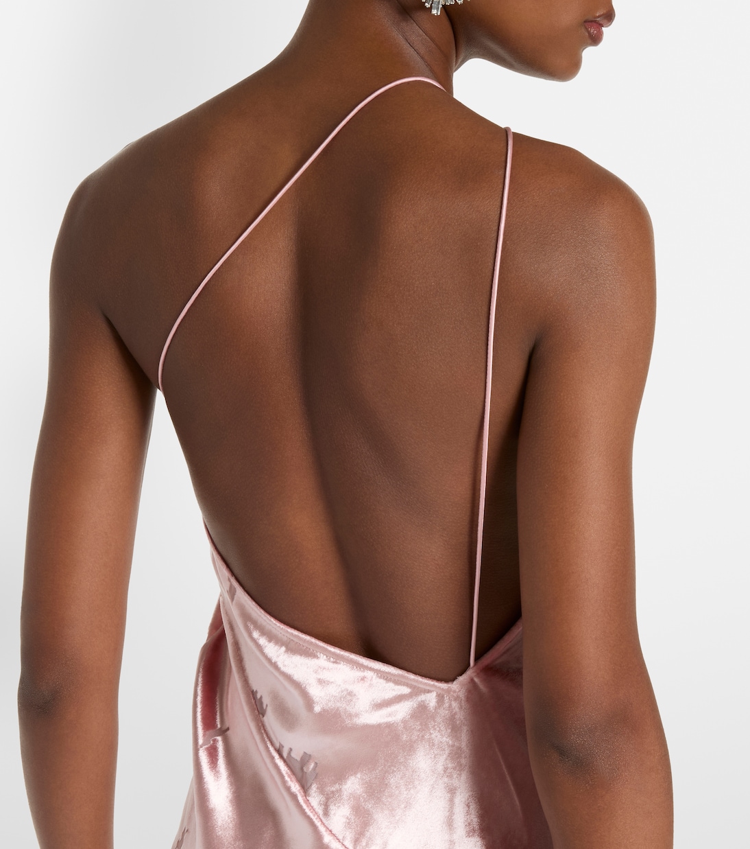 Asymmetric velvet gown | The Sei