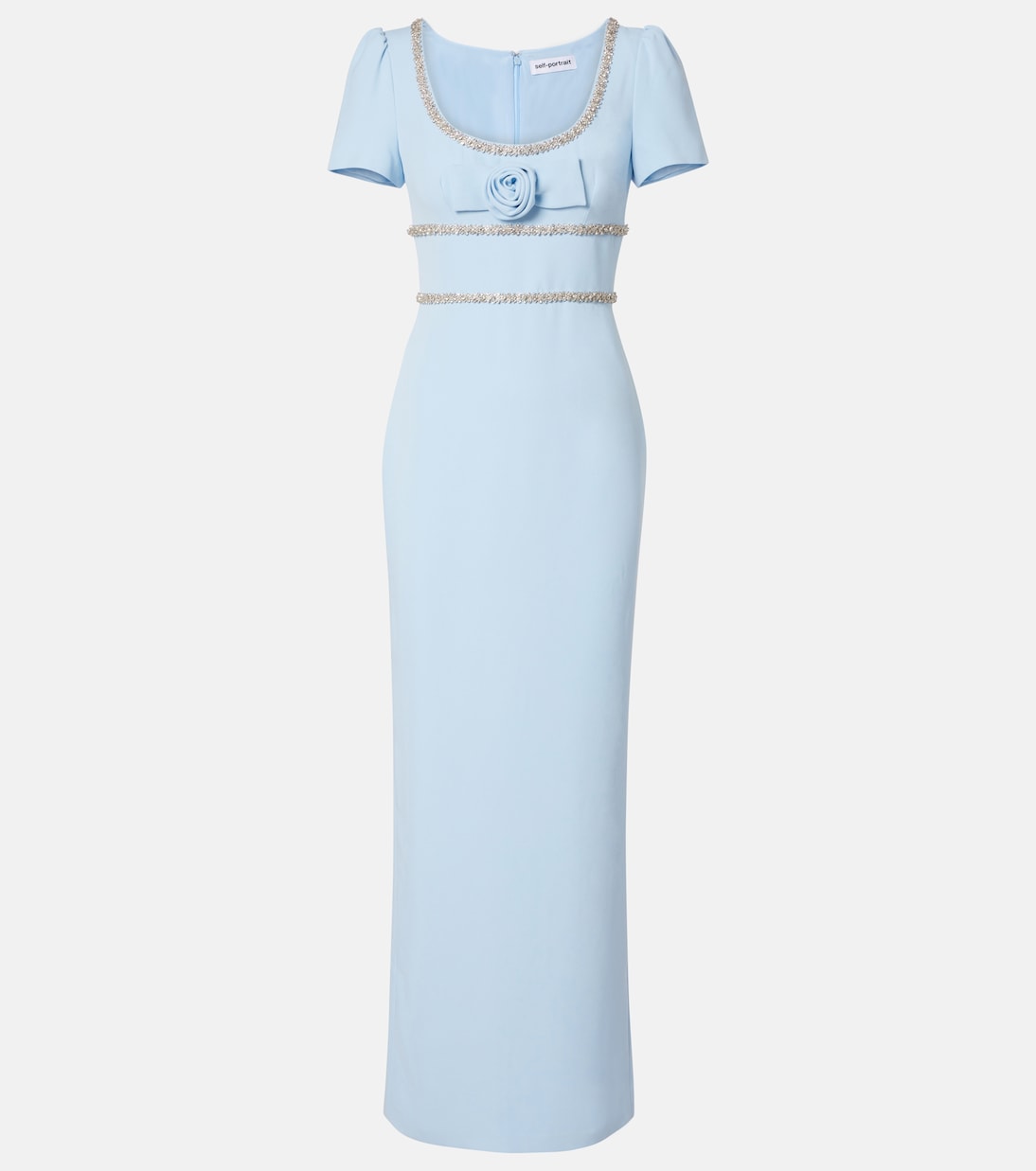 Maxikleid aus Crêpe | Self-Portrait