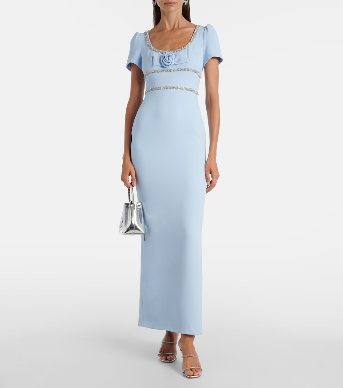 Maxikleid aus Crêpe | Self-Portrait