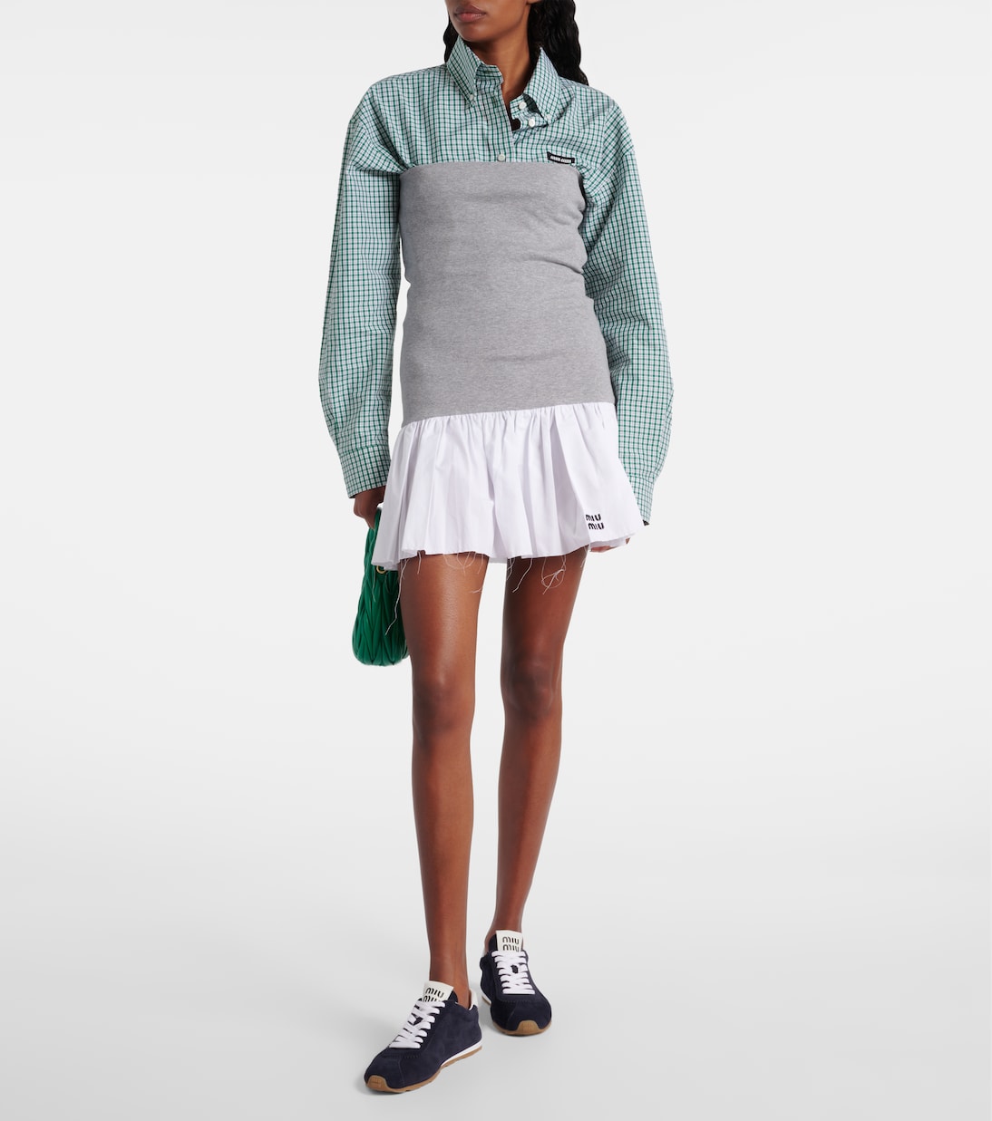 Sneakers Plume aus Veloursleder | Miu Miu